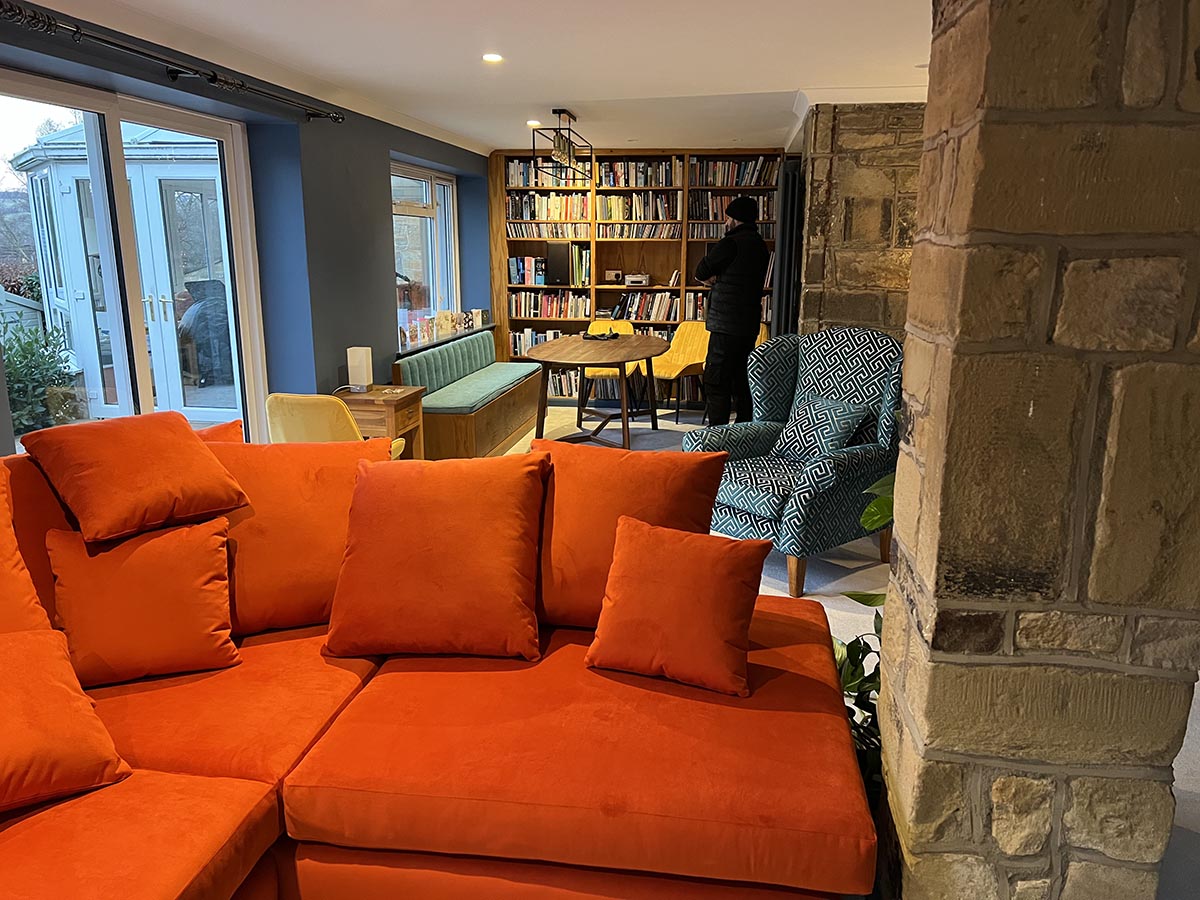 bespoke made settee corner unit ilkley