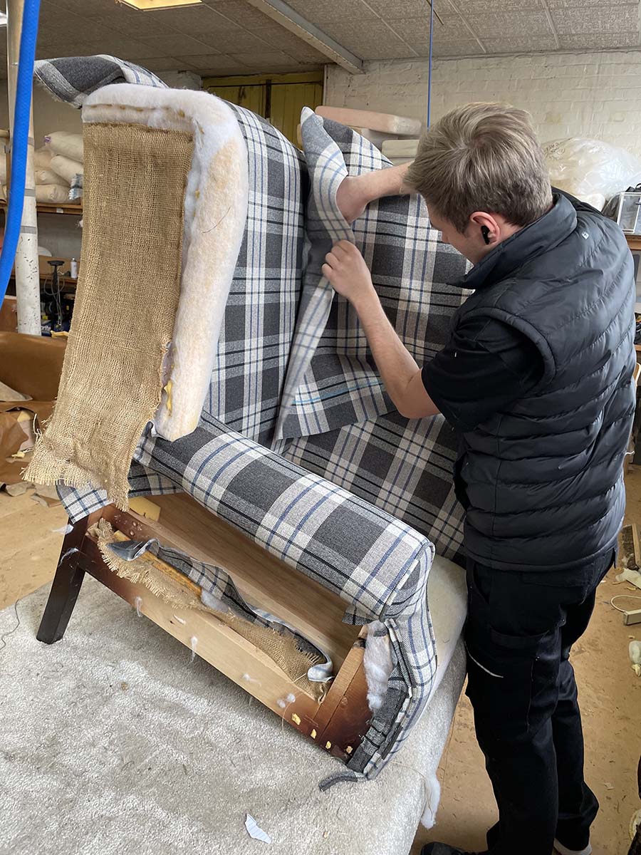 Covering a new chair